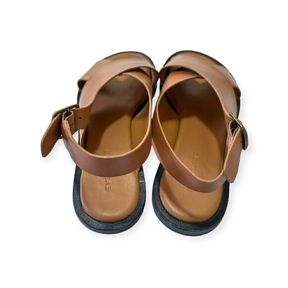 Everlane The City Crossover Sandal, Brown/Tan, Size 9.5, New in box - Picture 8 of 13